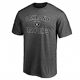 Men's Oakland Raiders Team Logo Gray Nike Short Sleeve T-Shirt FengYun,baseball caps,new era cap wholesale,wholesale hats